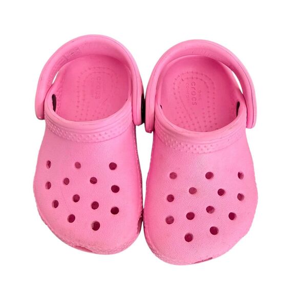 CROCS Other - Crocs Classic Clog Taffy Pink Toddler Kids Slip On Sandals size C6